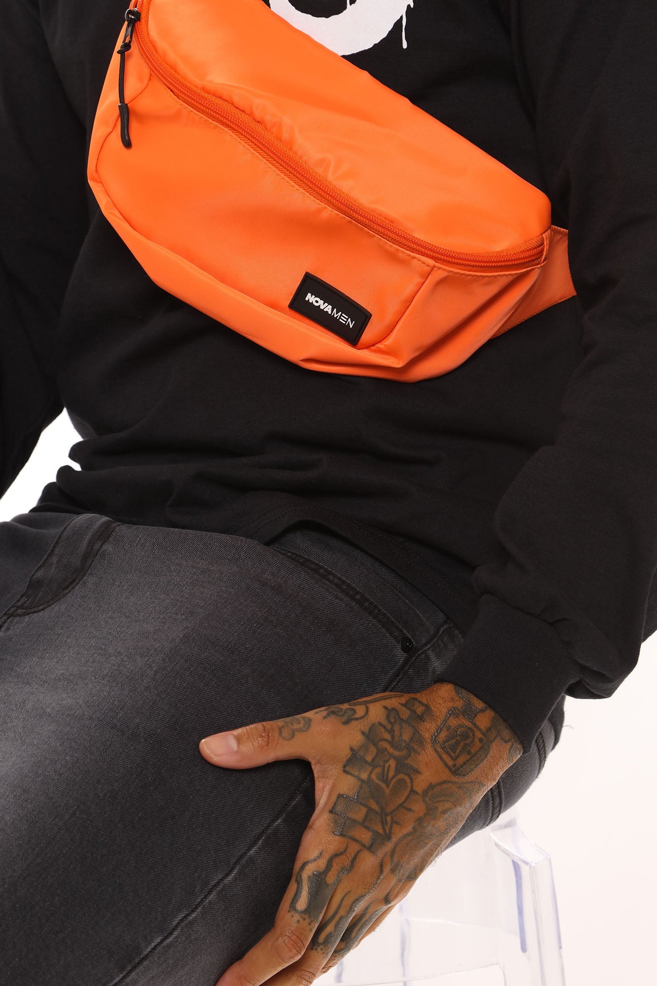 Novamen Sling Crossbody Bag - Orange