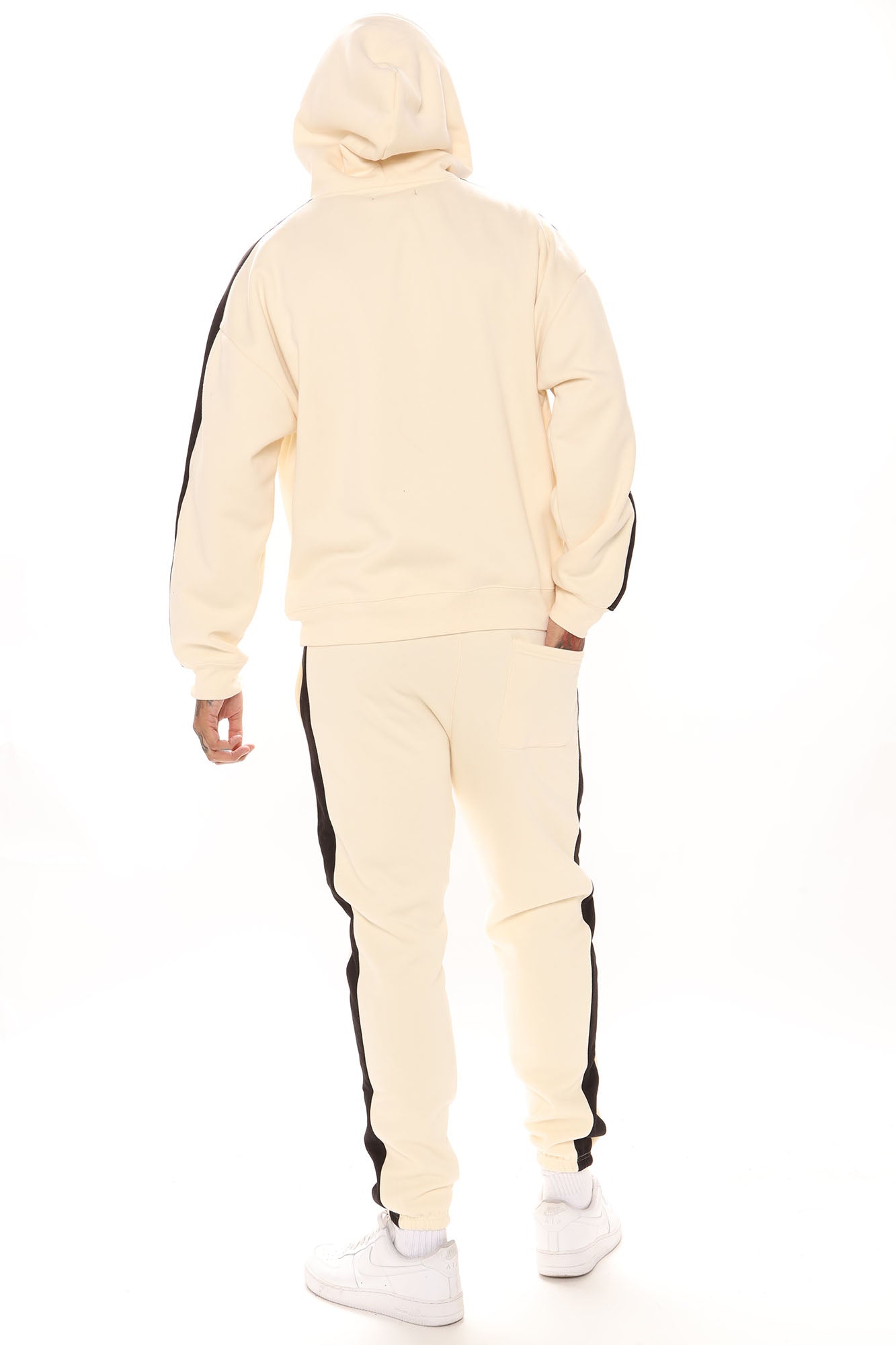 Tyson Everyday Oversized Striped Hoodie - Khaki