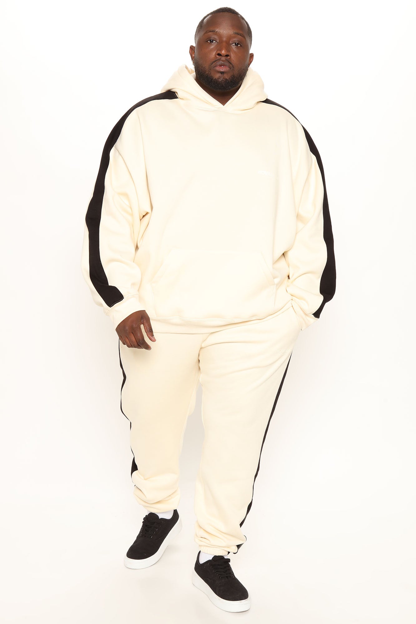 Tyson Everyday Oversized Striped Hoodie - Khaki