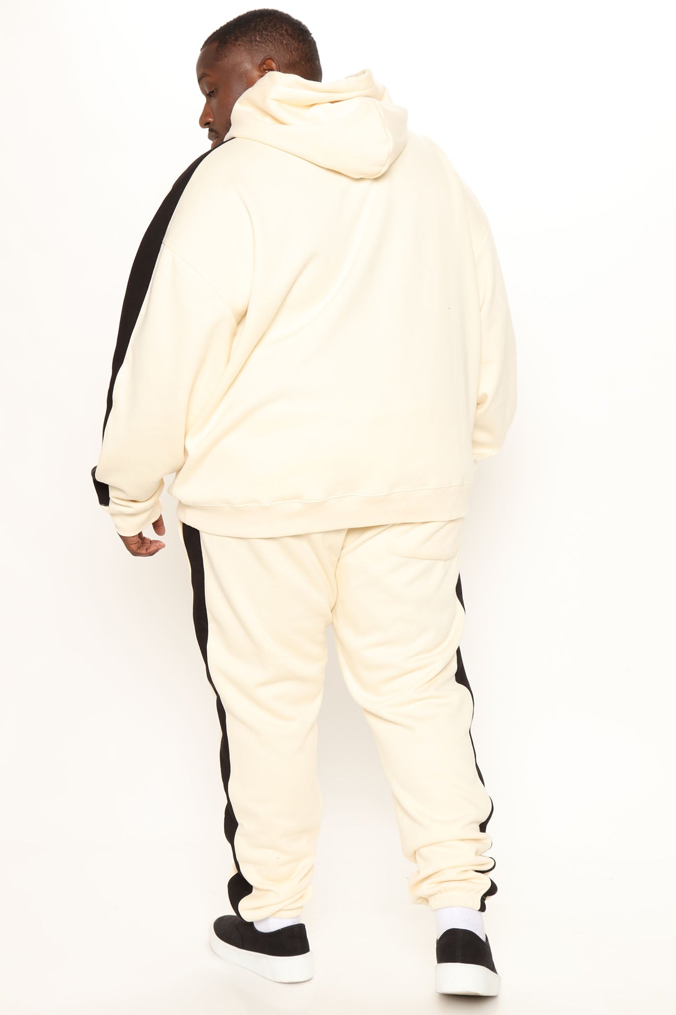Tyson Everyday Oversized Striped Hoodie - Khaki