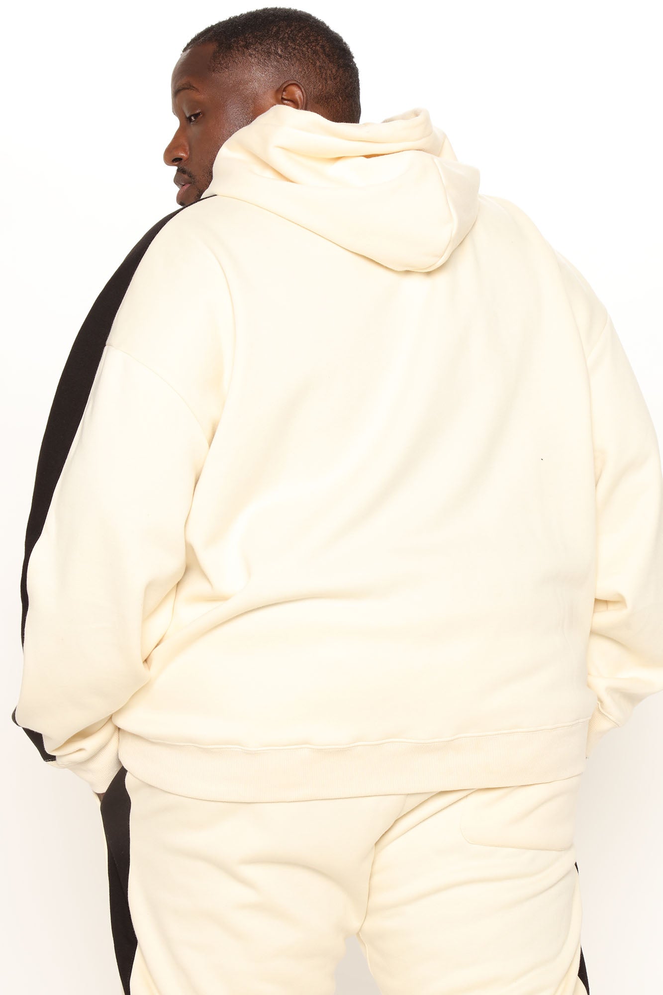 Tyson Everyday Oversized Striped Hoodie - Khaki