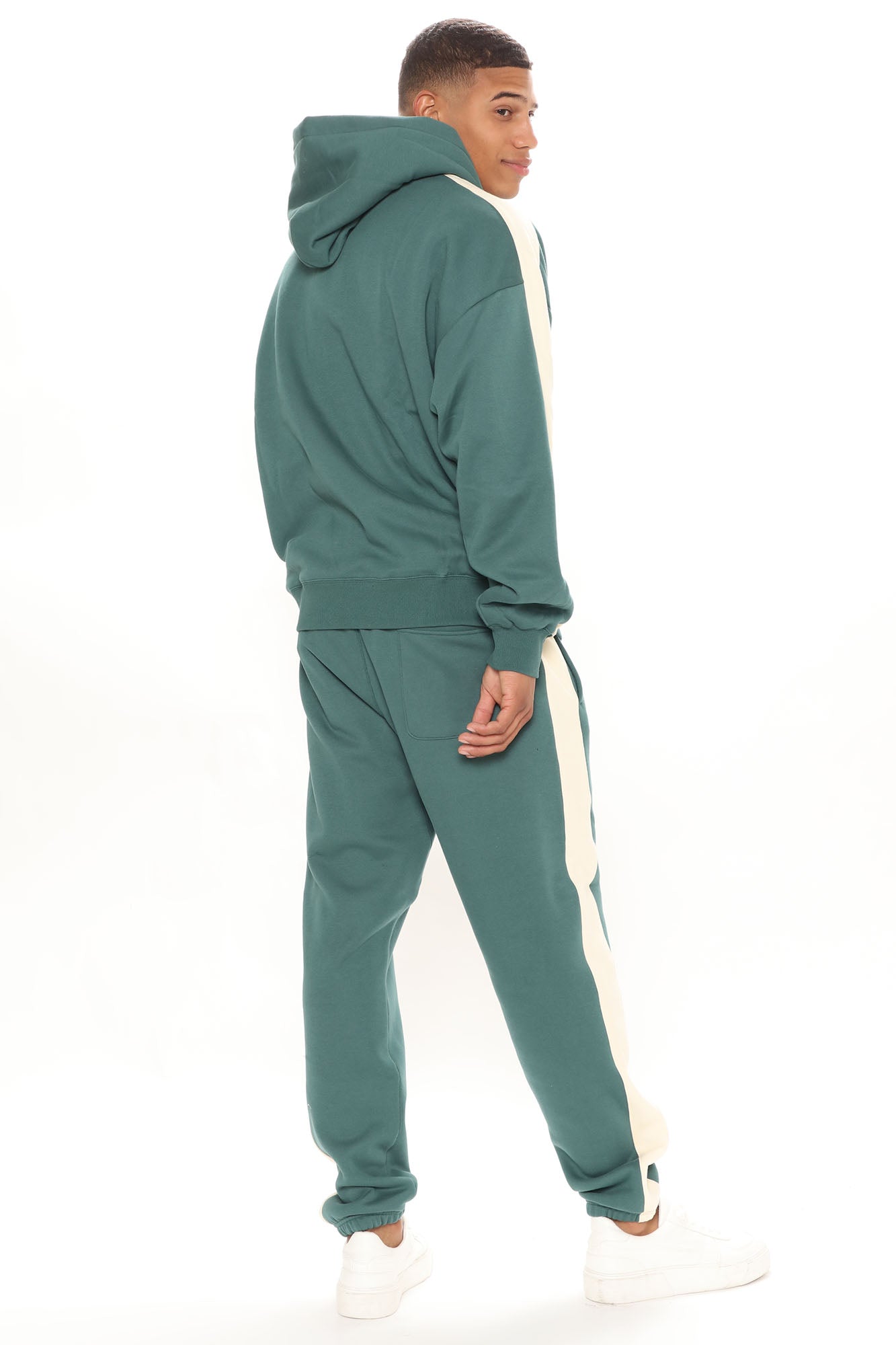 Tyson Everyday Oversized Striped Hoodie - Green/combo