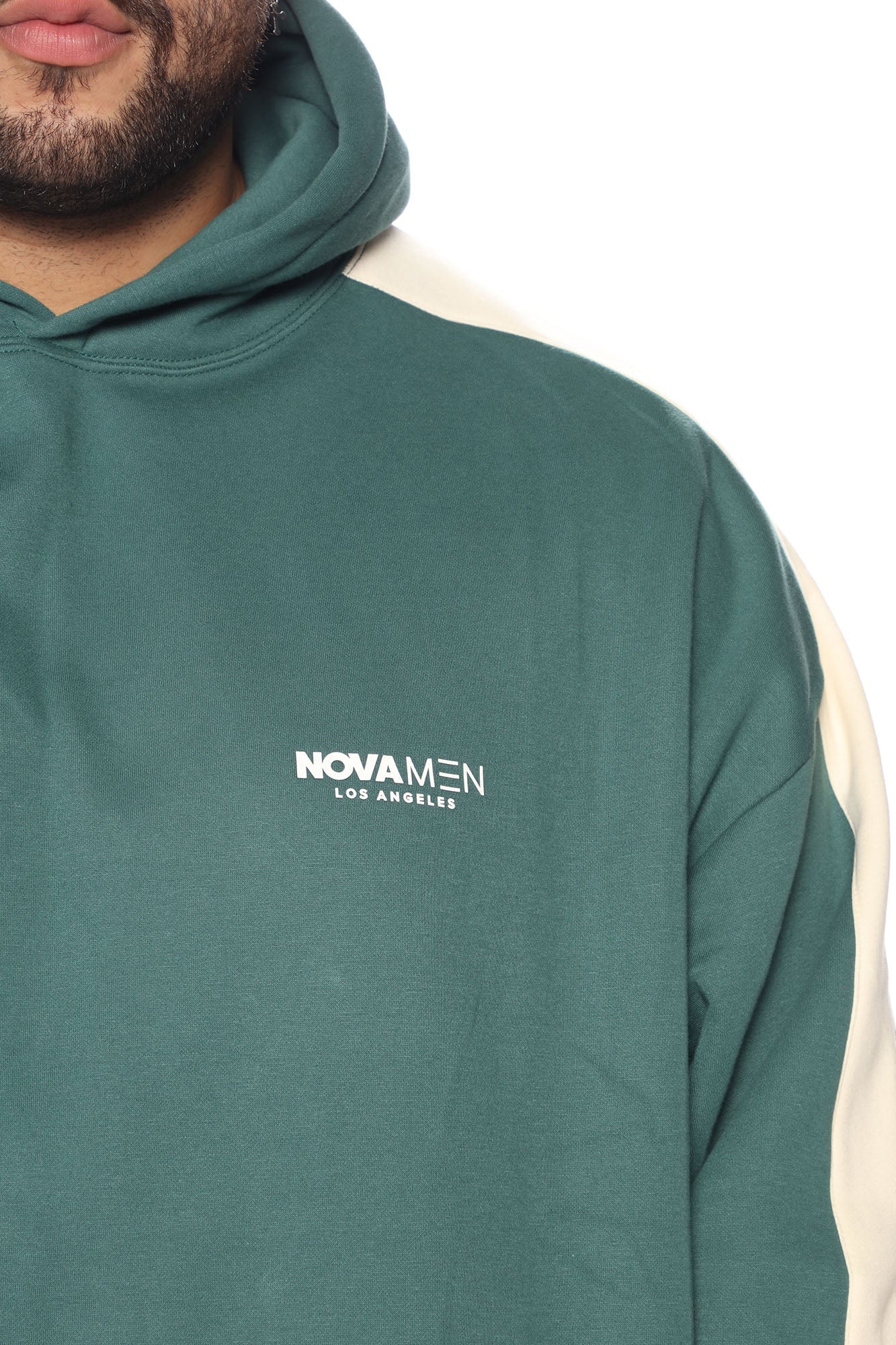 Tyson Everyday Oversized Striped Hoodie - Green/combo