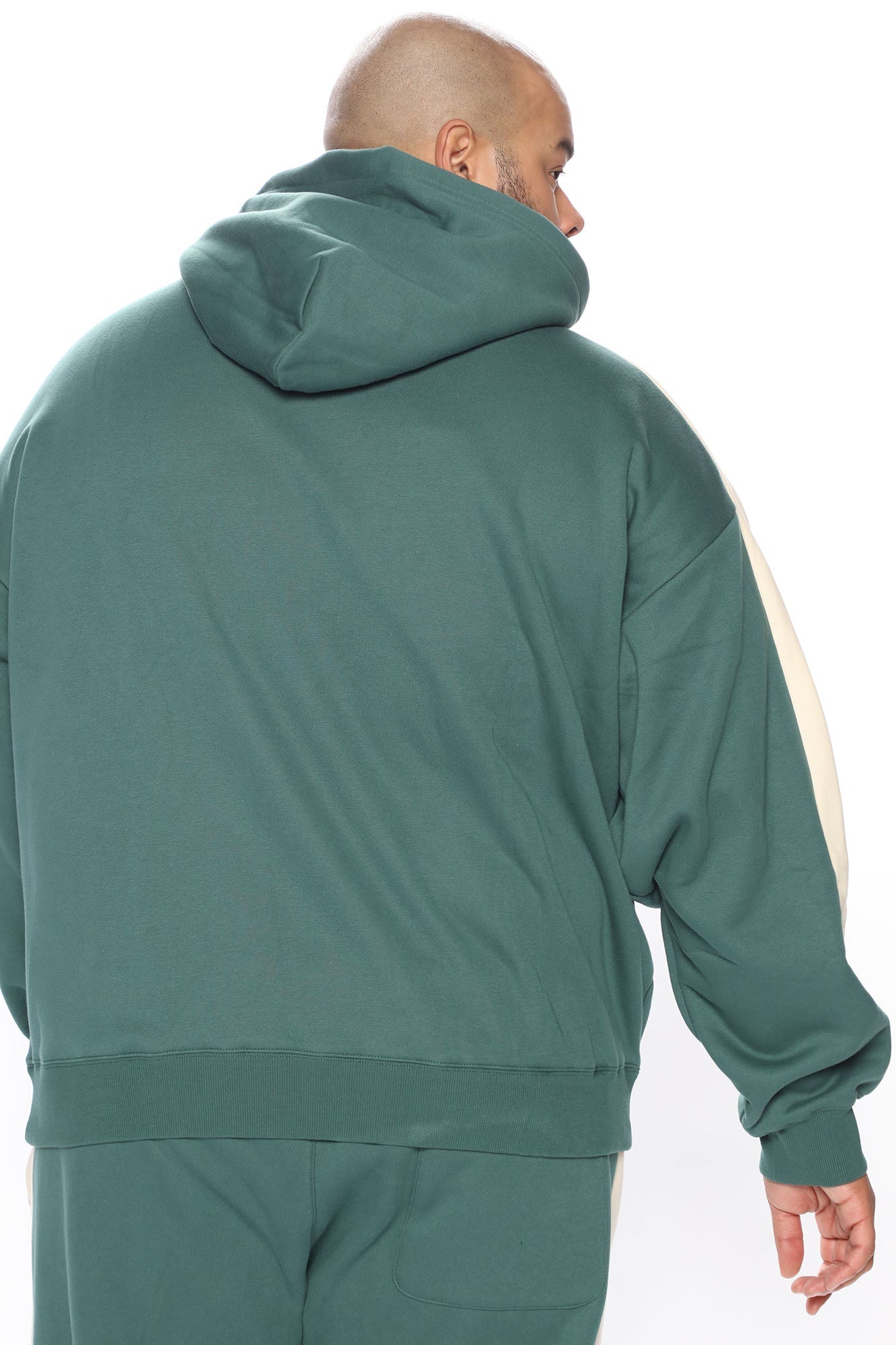 Tyson Everyday Oversized Striped Hoodie - Green/combo