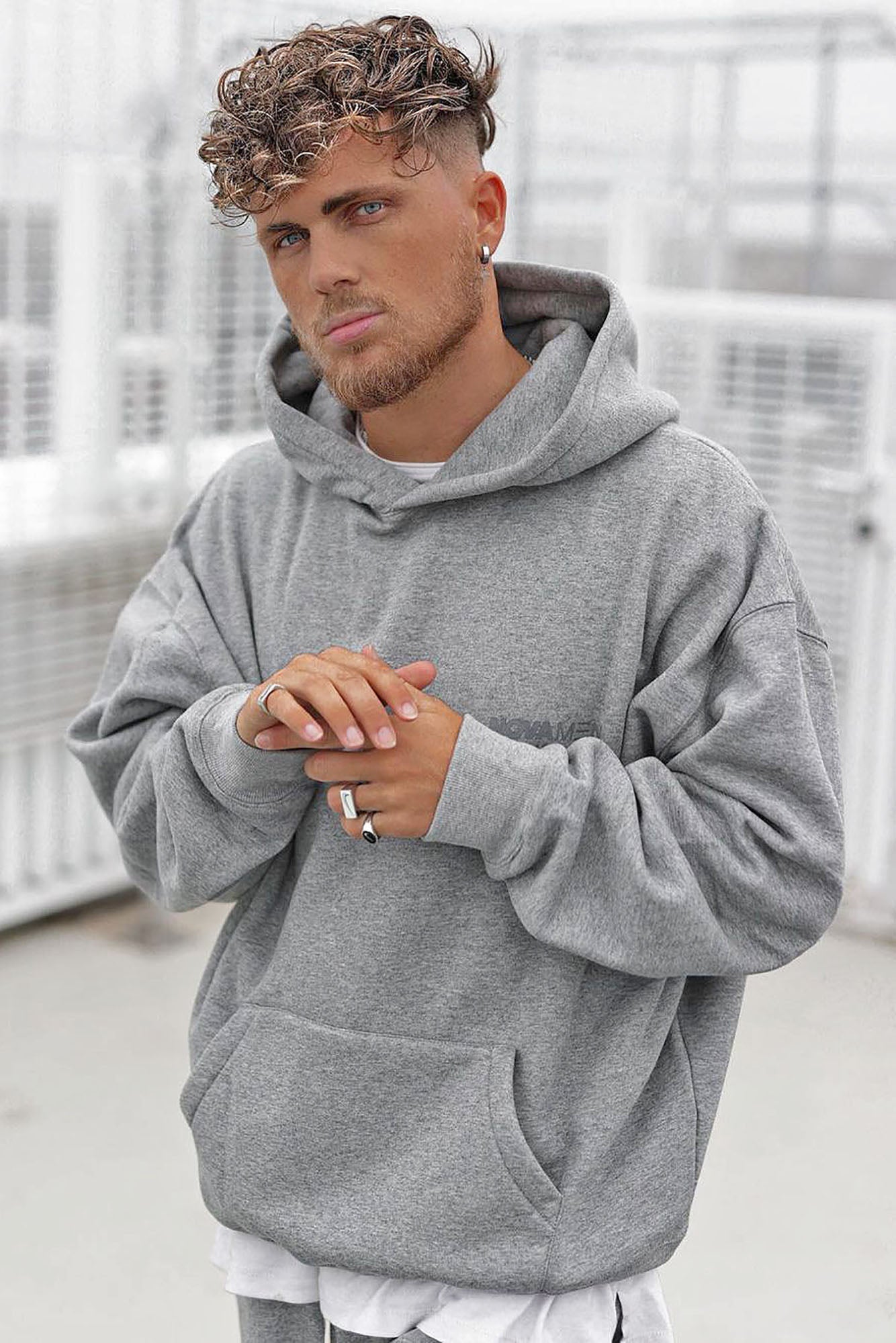 Tyson Everyday Oversized Hoodie - Heather Grey