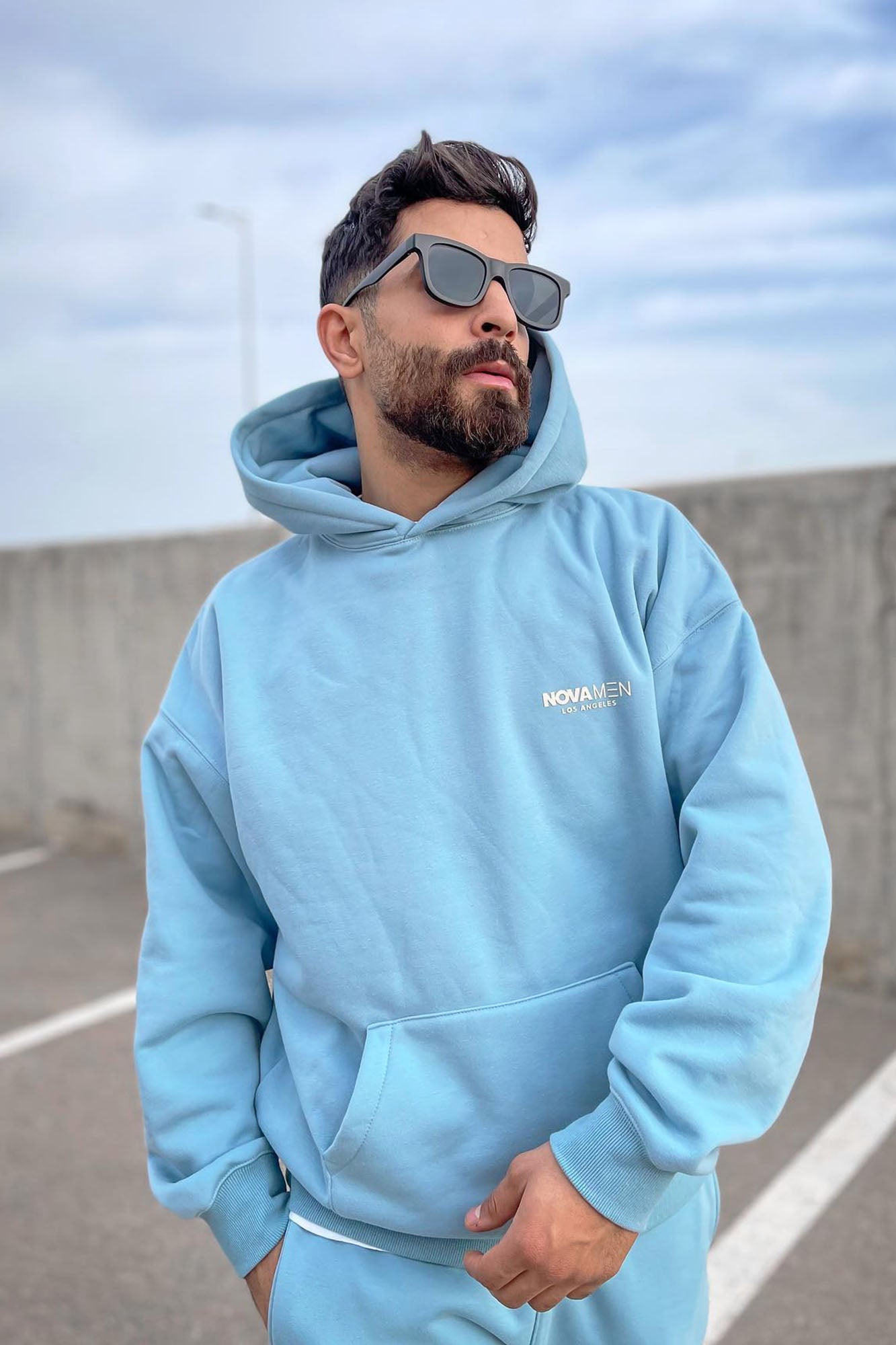 Tyson Everyday Oversized Hoodie - Light Blue